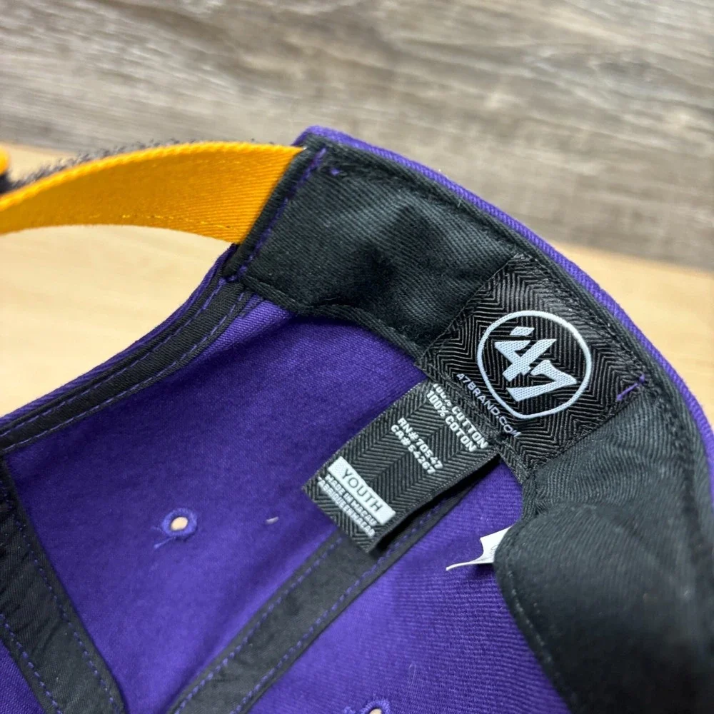 Minnesota Vikings‎ Hat Cap Strap Back Youth Boys Purple NFL Football '47